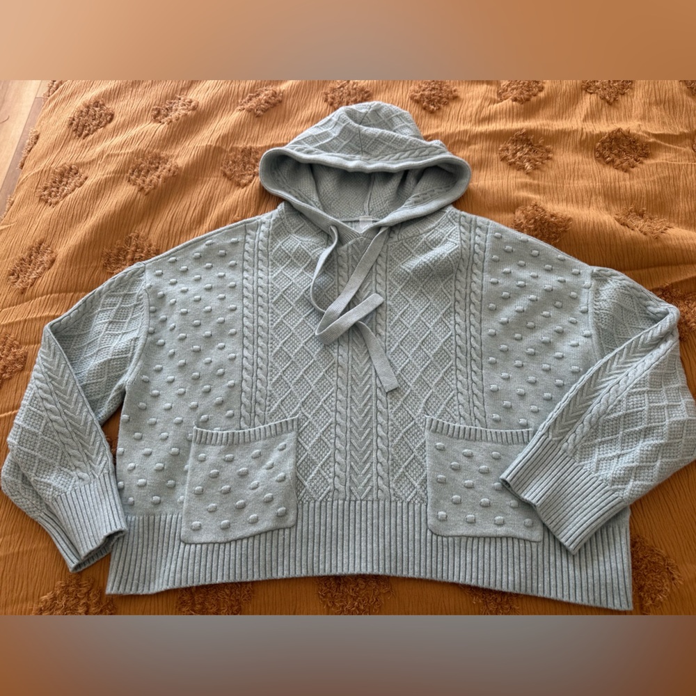 Women's Gray Hooded Sweater
